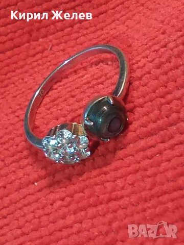 ПРЕКРАСЕН ФИН СКЪПОЦЕНЕН СРЕБЪРЕН ПРЪСТЕН СРЕБРО 925 с КРАЛСКИ СЕДЕФ и ЦИРКОНИ ЮВЕЛИРНА РАБОТА 48239, снимка 14 - Пръстени - 49757388