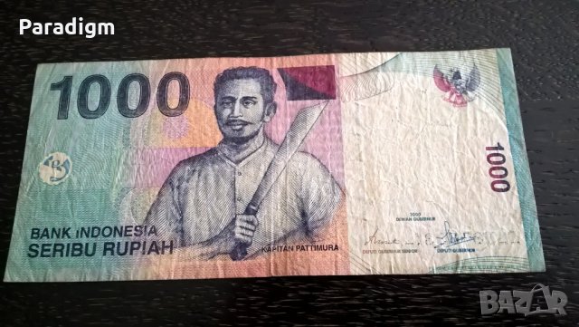 Банкнота - Индонезия - 1000 рупии | 2000г., снимка 1 - Нумизматика и бонистика - 29345716