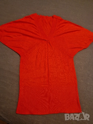 Дамска блуза червена плетиво размер С/М