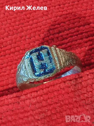 СТАРИНЕН САЧАНЕН ПРЪСТЕН с БУКВА МОНОГРАМ - Н Ръчна ИЗРАБОТКА САЧАН 32102, снимка 10 - Антикварни и старинни предмети - 47045718