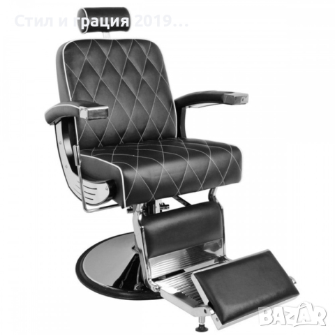 Бръснарски стол Imperial - черен/бордо/кафяв, снимка 1 - Бръснарски столове - 44620413