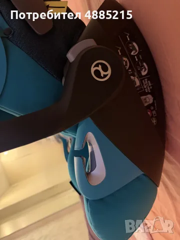 Столче за кола Cybex Cloud Z i-Size с включена подложка за новородено – цвят River Blue- тюркоаз, снимка 7 - Столчета за кола и колело - 56167888