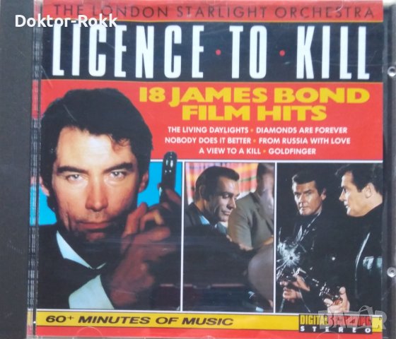 London Starlight Orchestra – Licence To Kill - 18 James Bond Film Hits 1989