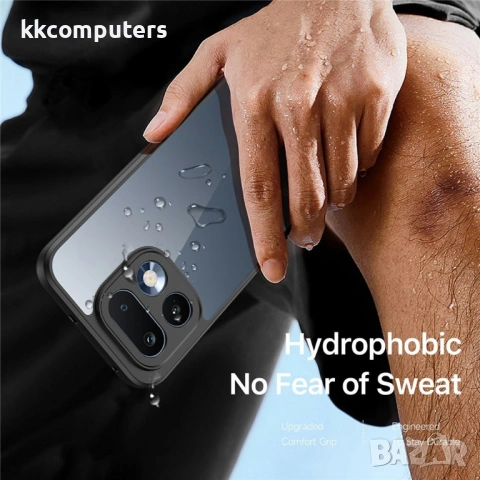 DUX DUCIS Aimo Прозрачен Калъф за Realme 16 Pro 5G - PC+TPU, 0.8mm защита, 1.2m SGS, REACH, Черен, снимка 6 - Калъфи, кейсове - 54148688