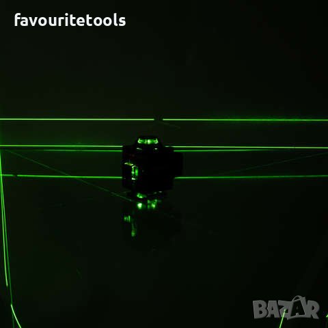 Лазарен нивел Bigstren, 4 зелени лъча, 16 линии, 4D, обхват 25м, 360° завъртане, самонивелиращ се, снимка 12 - Измервателни инструменти - 42562311
