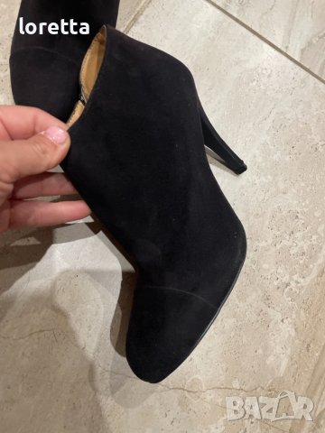 Велурени боти Benetton , снимка 3 - Дамски боти - 42552452