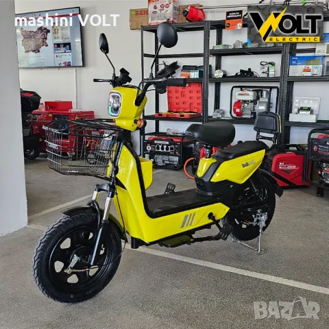 Двуместен електрически скутер велосипед с педали BULLMAX BUZZ 16" джанти, 750W, 12Ah, снимка 6 - Велосипеди - 47641685