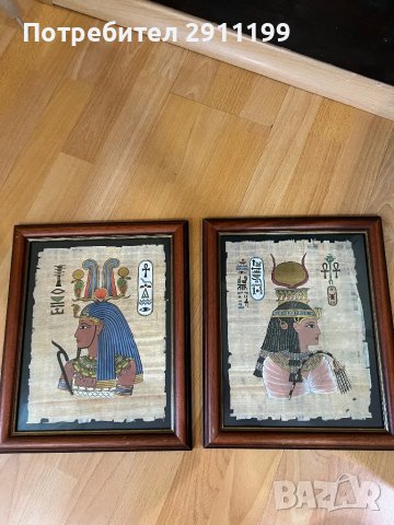 Картина с египетски папирус, комплект от 4 бр., снимка 6 - Картини - 49943386