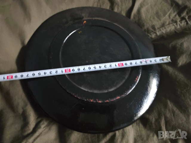 дървена рисувана чиния за стена СССР, снимка 3 - Декорация за дома - 53068825