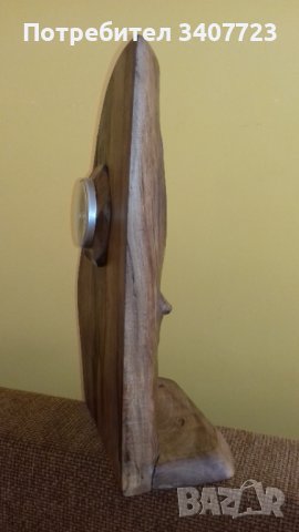 Ръчно изработени лампи и часовници от орех, снимка 9 - Настолни лампи - 37118020