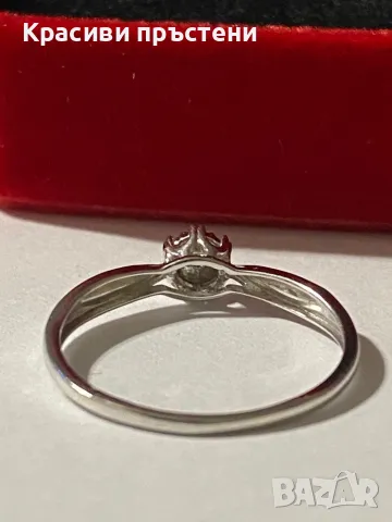 Дискретен златен пръстен с диамант – 9 кр, 1.07 гр, снимка 4 - Пръстени - 50181825