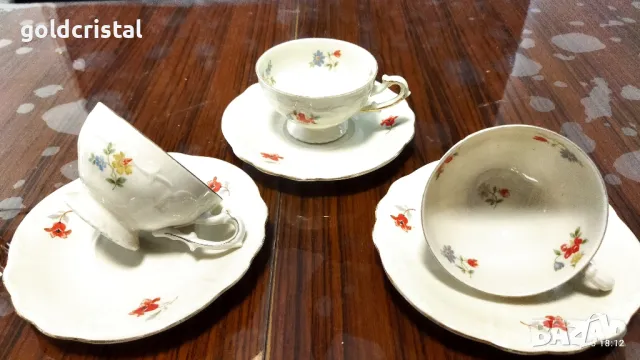 Стар немски порцелан чаши за кафе , снимка 2 - Антикварни и старинни предмети - 50425666