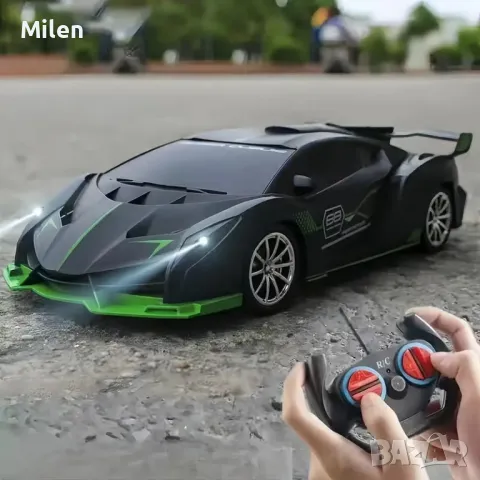 Състезателна кола с дистанционно черно Lamborghini, снимка 3 - Коли, камиони, мотори, писти - 49583710