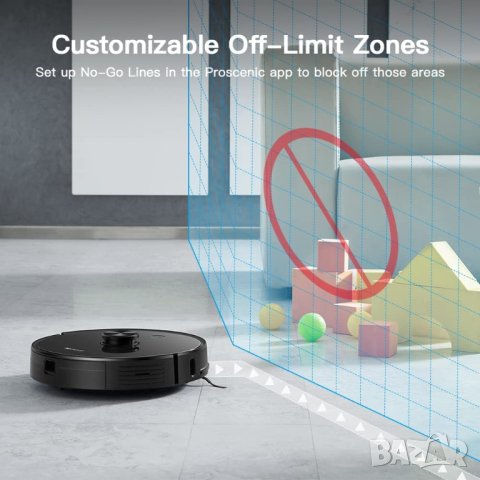 Роботизирана прахосмукачка Proscenic M7 Pro, лазерна навигация, 2700 Pa мощно засмукване, APP и Alex, снимка 6 - Прахосмукачки - 38543869