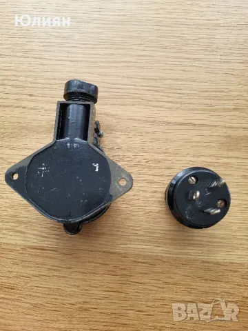 Щепсел и контакт ,ретро , снимка 4 - Ключове, контакти, щепсели - 49633281