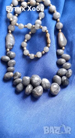 Винтидж колие от естествен ахат, снимка 3 - Антикварни и старинни предмети - 50429362