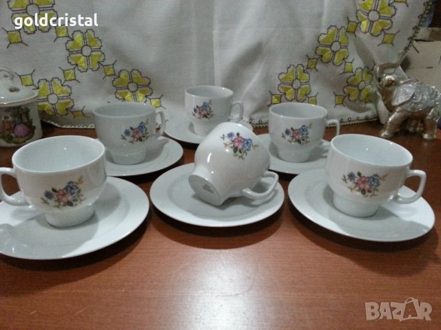стар немски порцелан Бавария чаши за чай кафе , снимка 4 - Антикварни и старинни предмети - 42769195