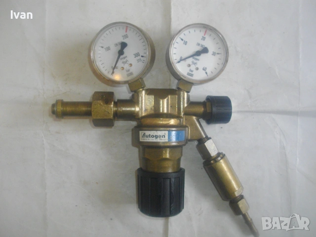 Качествен оригинален немски РЕДУЦИР ВЕНТИЛ ЗА КИСЛОРОД ЗА ОКСИЖЕН с искрогасител и манометри 315 bar, снимка 3 - Други инструменти - 54010902