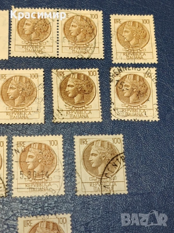 Винтидж ПОЩЕНСКИ марки Италия , снимка 7 - Филателия - 53115333