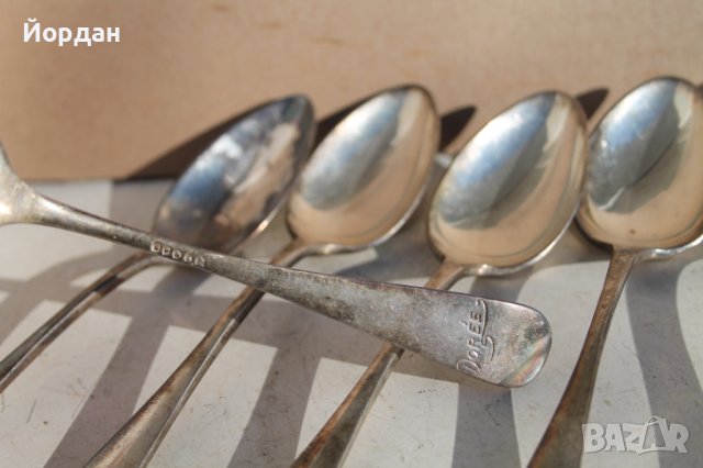 6 броя посребрени лъжици, снимка 5 - Колекции - 39180026