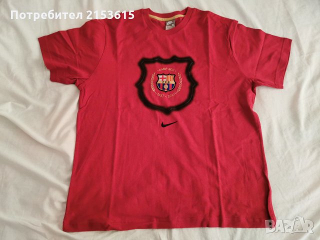 nike  barcelona  camp nou тениска с къс ръкав червена оригинална