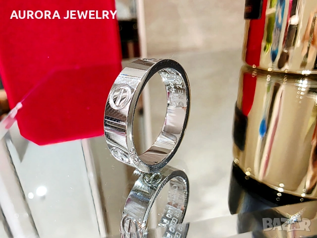 CARTIER Love White Gold Classic Model Пръстен