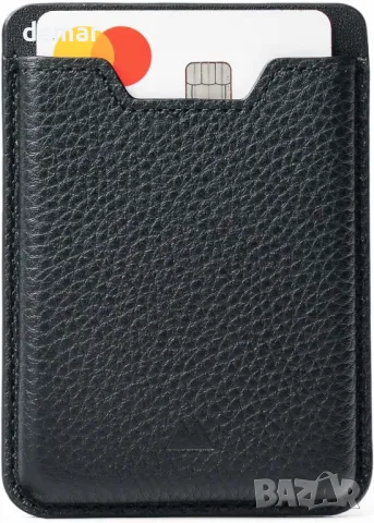 Mous MagSafe магнитен портфейл за мобилен телефон, MagSafe съвместим аксесоар – черна кожа