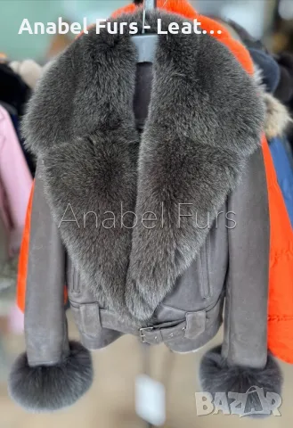 Дамски палта от естествена кожа, снимка 12 - Палта, манта - 48235634