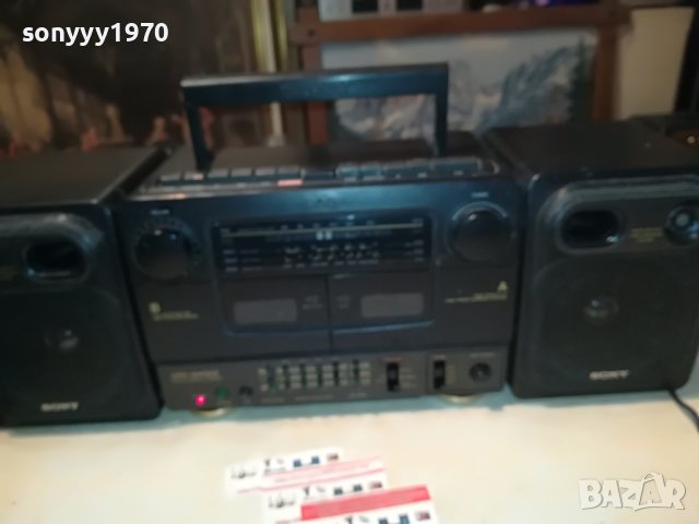 SONY-КАСЕТОФОН С 2 КОЛОНИ 1704231507, снимка 8 - Радиокасетофони, транзистори - 40389444