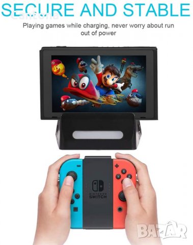 Докинг за Nintendo Switch, мини стойка за зареждане TYPE C, HDMI TV адаптер с USB 3.0 порт, 2 х USB , снимка 3 - Аксесоари - 35478297