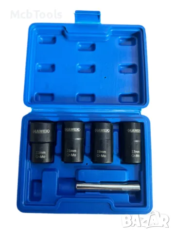 Комплект екстрактори за болтове 5 части HAWEK, снимка 2 - Други инструменти - 47274802
