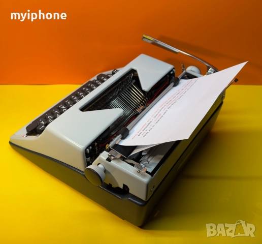 Пишеща Машина Olympia Monica  Клавиатура Qwertz Латиница Топ Състояние Обслужена 1969 година !, снимка 6 - Антикварни и старинни предмети - 52398268