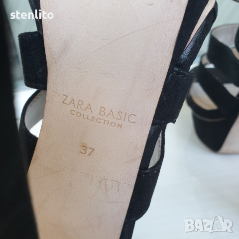 Zara дамски високи сандали номер 37, снимка 14 - Сандали - 36544049