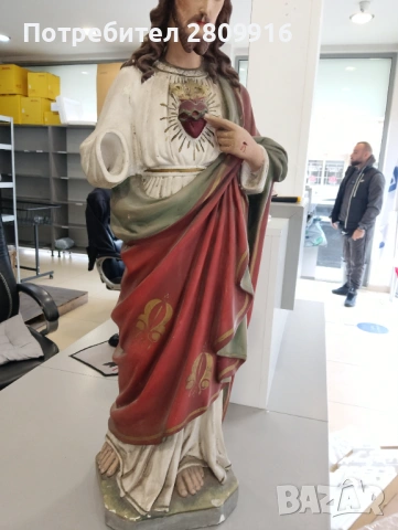 Стара статуя на Исус , снимка 6 - Антикварни и старинни предмети - 54049702