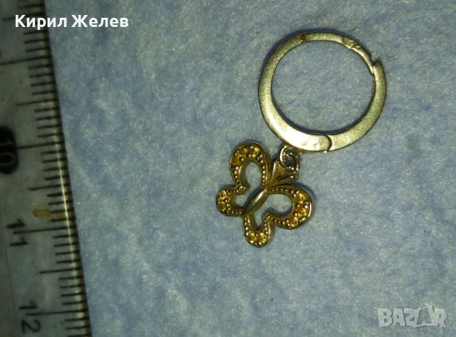 ЕФИРНА СРЕБЪРНА БЕЛ ЕПОК СТИЛ ОБЕЦА СРЕБРО 925 със СРЕБЪРНА ВИСУЛКА - ПЕПЕРУДКА 40171, снимка 10 - Обеци - 42425360