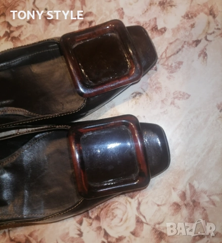 Италиански Дамски Обувки от Естествена Кожа 39, снимка 4 - Дамски елегантни обувки - 51488554