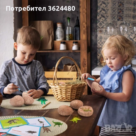 Комплект 12 Глинени Яйца а Откриване на 12 Динозавъра 4812, снимка 3 - Образователни игри - 53360030