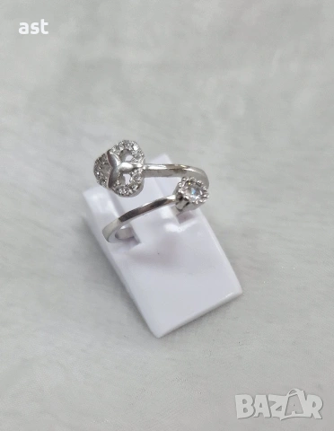 Сребърен пръстен за кутре