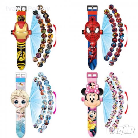 Детски часовник с прожектор с различни герои , снимка 15 - Други - 34331905