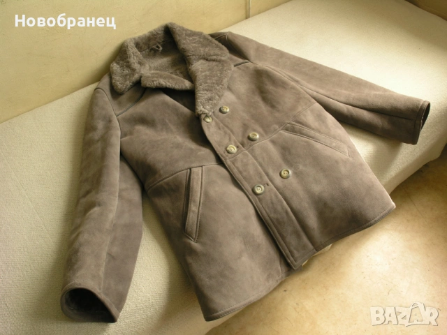 Зимно мъжко палто ,овча кожа 