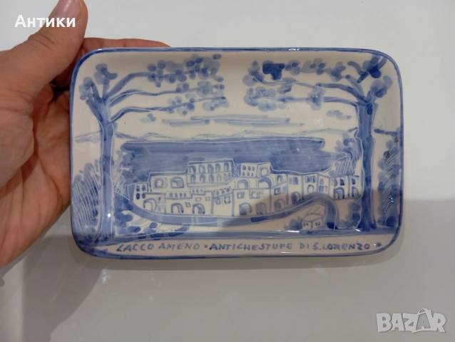 Порцеланова стара маркирана чинийка