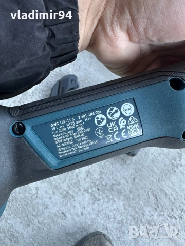 Bosch GWS 18V-11S с обороти 2025г., снимка 8 - Ъглошлайфи - 52939936