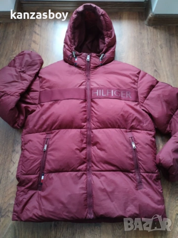 tommy hilfiger regular fit bordo - дебело мъжко яке М, снимка 11 - Якета - 53328352