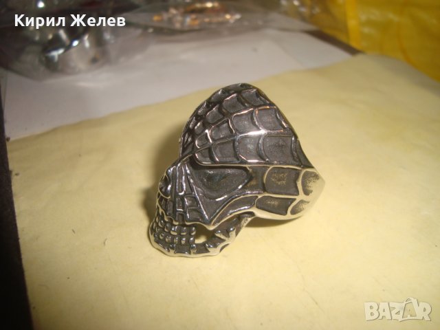ПРЪСТЕН - СТРАХОВИТА МАСКА НЕО ГОТИКА ХЕВИ МЕТЪЛ СТИЛ НЕРЪЖДАЕМА ОКСИДИРАНА СТОМАНА НОВ 25007