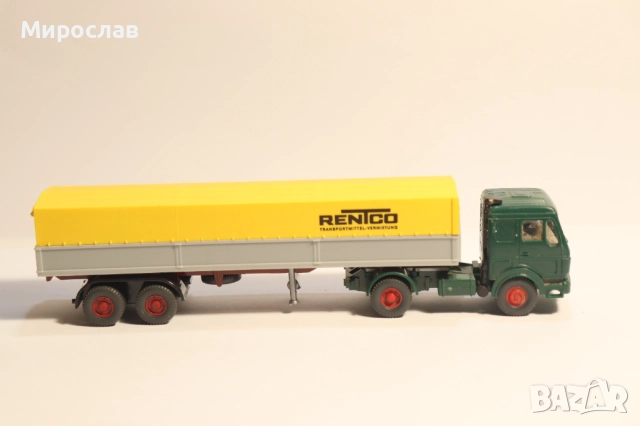 WIKING H0 1/87 MERCEDES BENZ TIR КАМИОН МОДЕЛ, снимка 4 - Колекции - 52529029