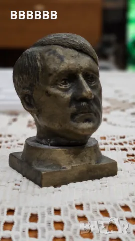 СТАРА БРОНЗОВА ПЛАСТИКА НА ХИТЛЕР , снимка 2 - Антикварни и старинни предмети - 47521437