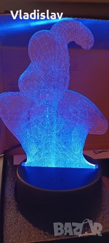 3D LED лампа Spider-Man , снимка 3 - Лед осветление - 52234899