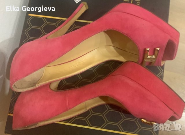 Маркови дамски обувки Elisabetta Franchi 38 номер, снимка 5 - Дамски елегантни обувки - 44342333