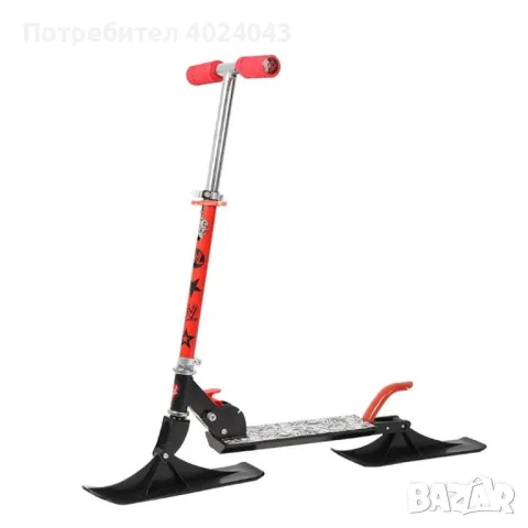 Детска тротинетка за пързаляне по сняг и каране по асфалт, снимка 6 - Скутери и тротинетки - 47905031
