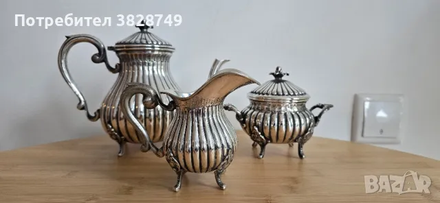 Италянски сребърен сервиз за кафе и чай